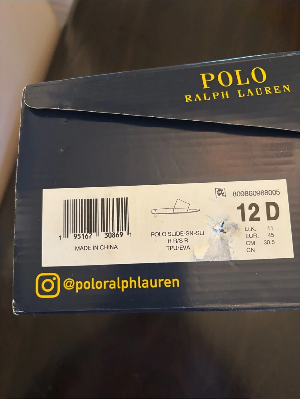 Polo by Ralph Lauren Navy Slip-On Sneakers with Embroidered Polo Bear